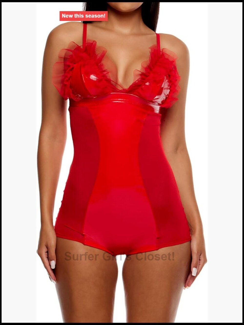 Mesh Tulle Trim Romper Sleeveless One Piece Jumpsuit Party Clubwear